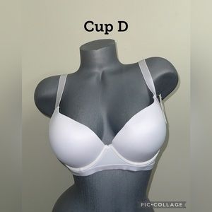 Push Up Slight Padded T-Shirt Lightly Line Plus Size Underwire / 3 Hooks. Cup D